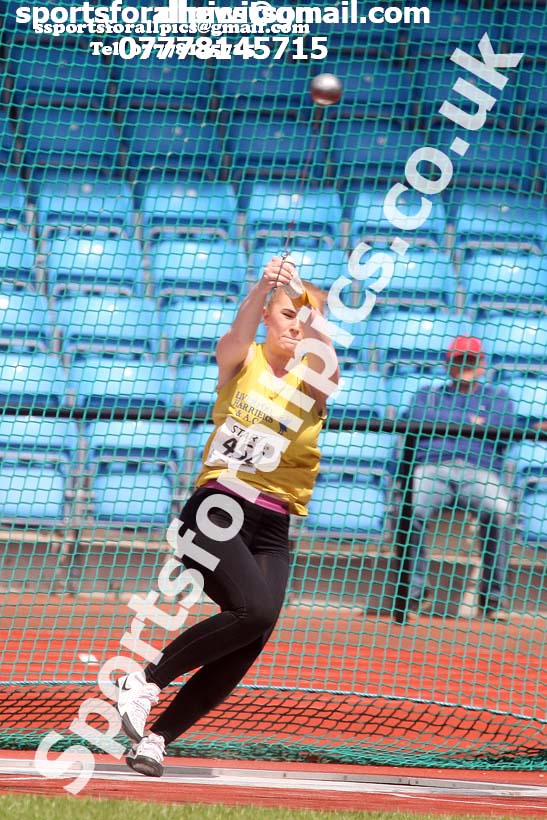 Womens under-20s hammer, Northern Senior and Under-20s Champs., SportsCity, Manchester. Photo: David T. Hewitson/Sports for All Pics